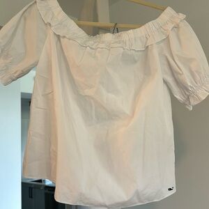 NWT Vineyard Vines for Target Women Off The Shoulder Top Shirt White